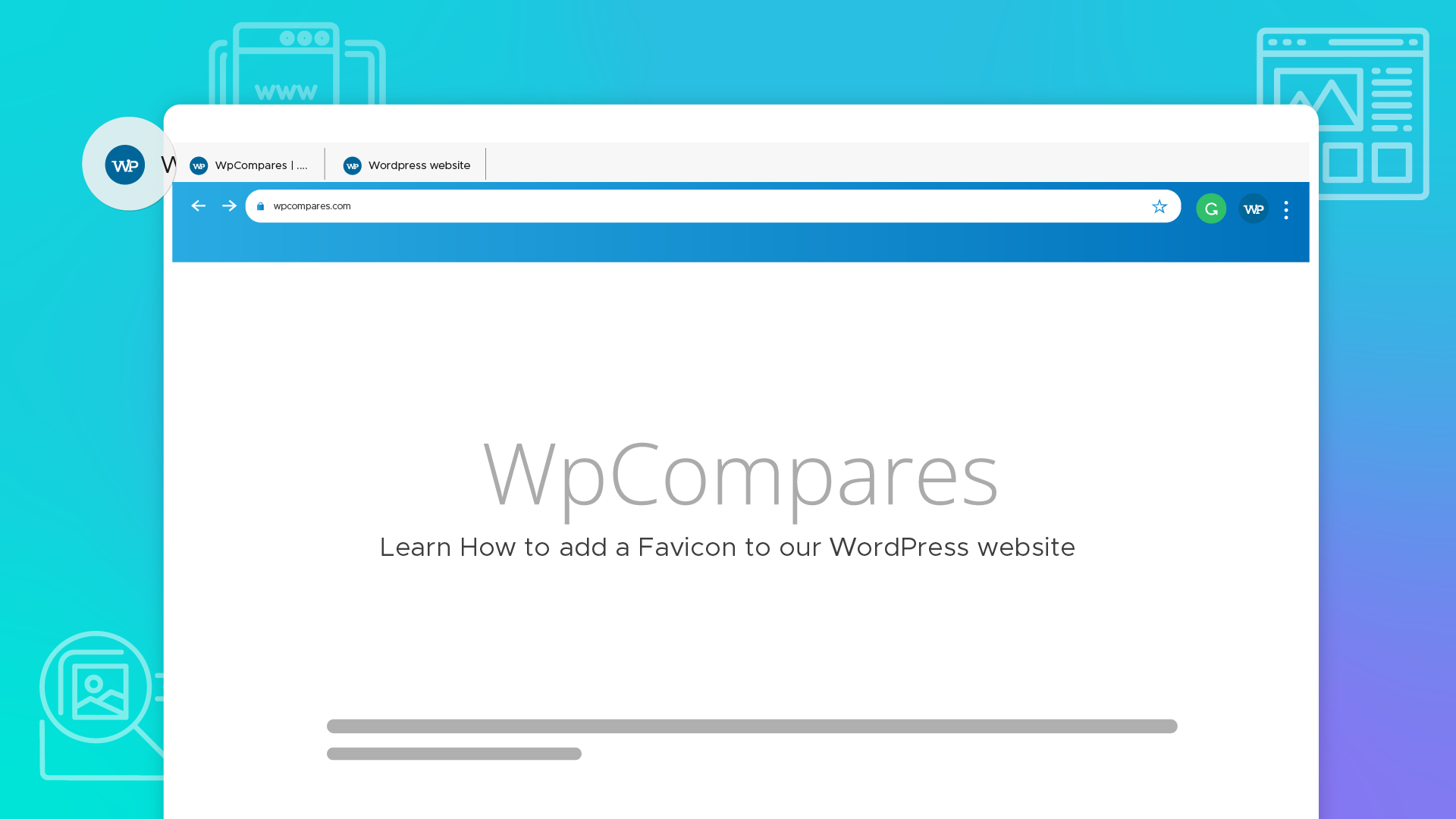 How to add a Favicon to our WordPress website - wpcomapres