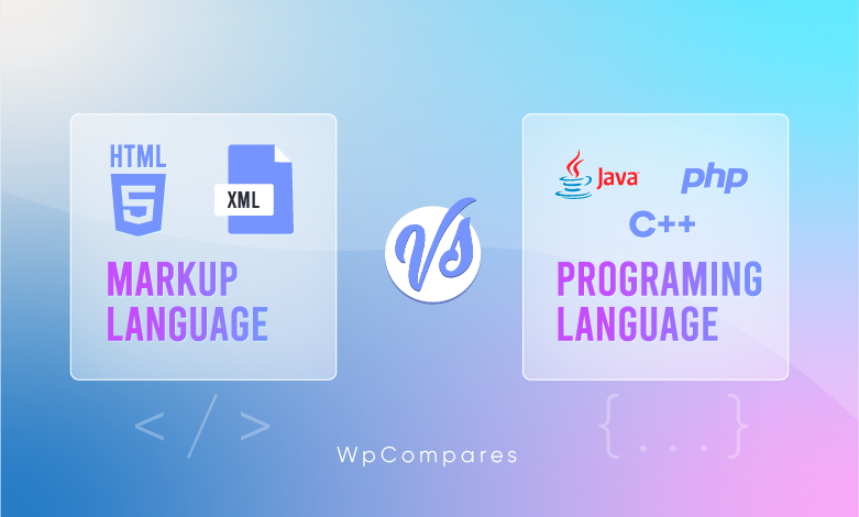 Markup language vs Programing language