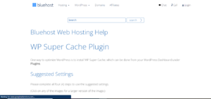 Wp super cache plugin