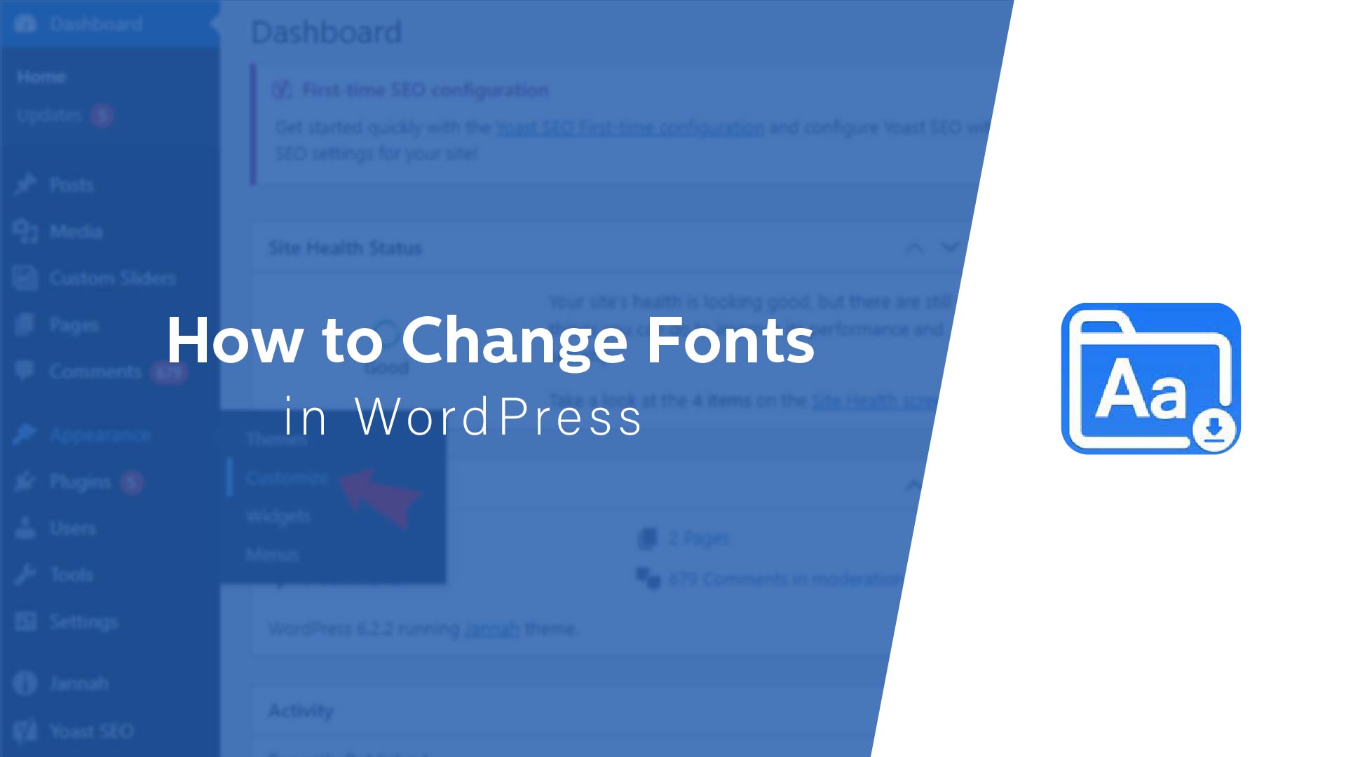 Change Fonts In WordPress
